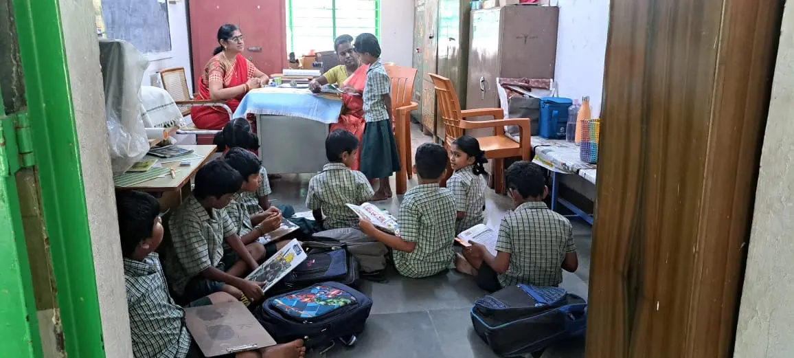 Dr K. Kanniyammal, School Visited at MPS Town School, Dharmapuri Block