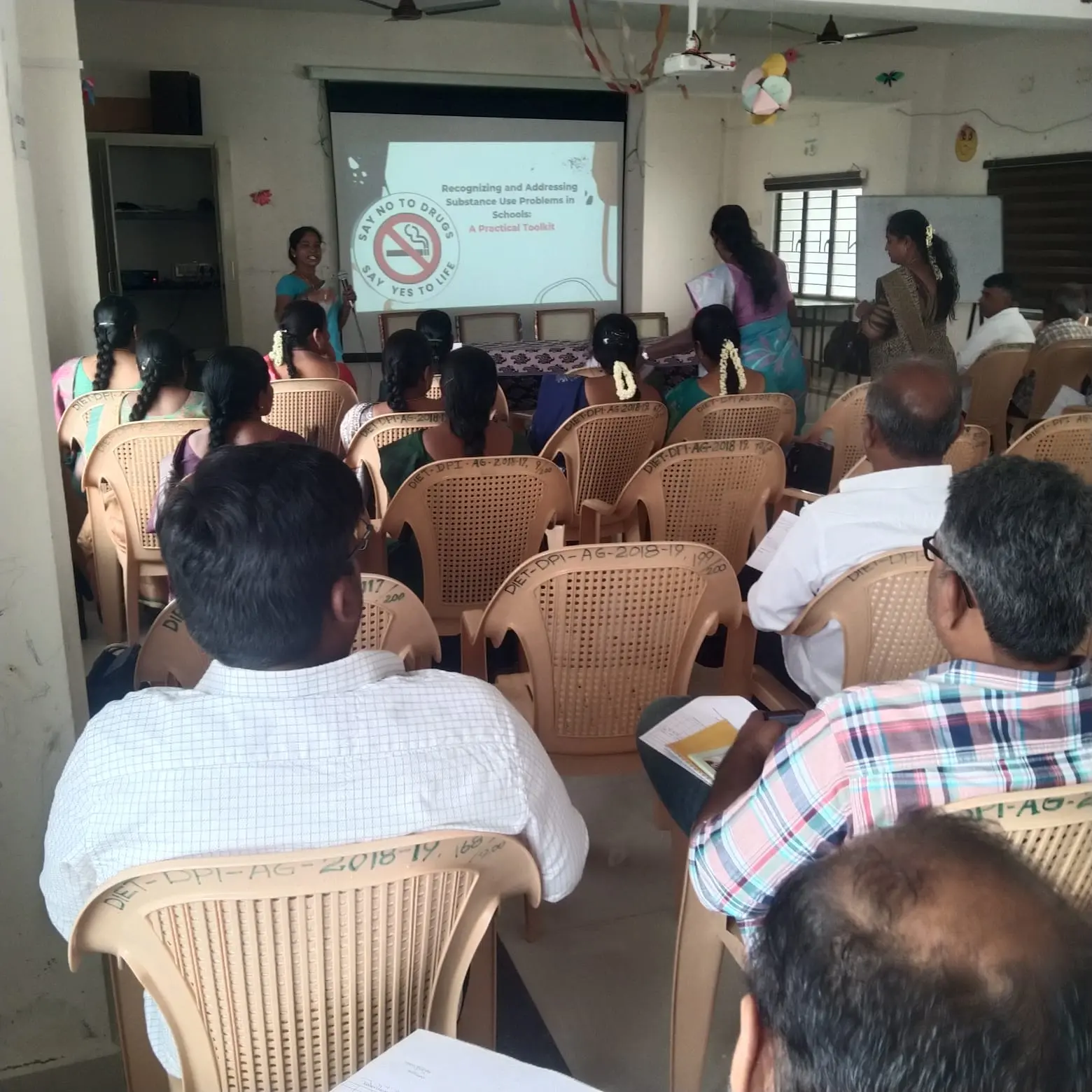 Dr. Karpagam, Psychiatrist, delivered a session as the Resource Person in the Anti-Drug Awareness Programme at DIET