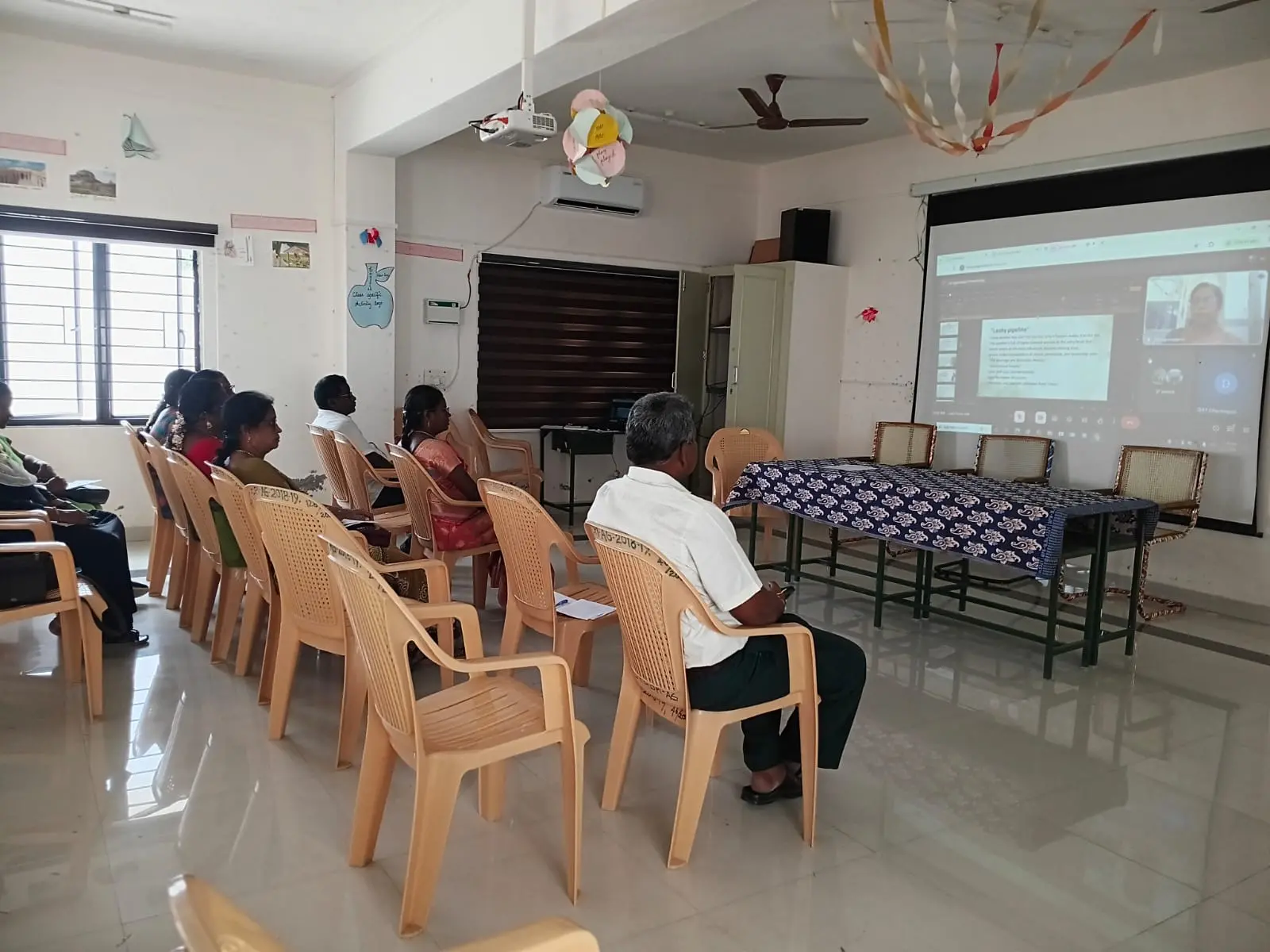 Dr. Logamadevi delivered the session on “The Journey of Women in Science” in the online programme conducted by SRC. The respected Principal, lecturers, and teachers attended the session online.