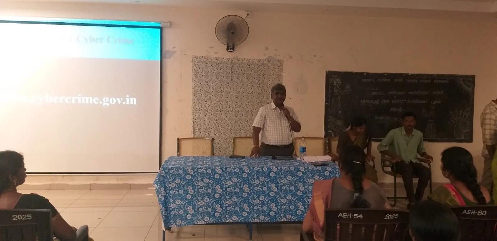 Dr.P.Govindaprakash, Principal, DIET insisted the objective of creating cyber awareness among students