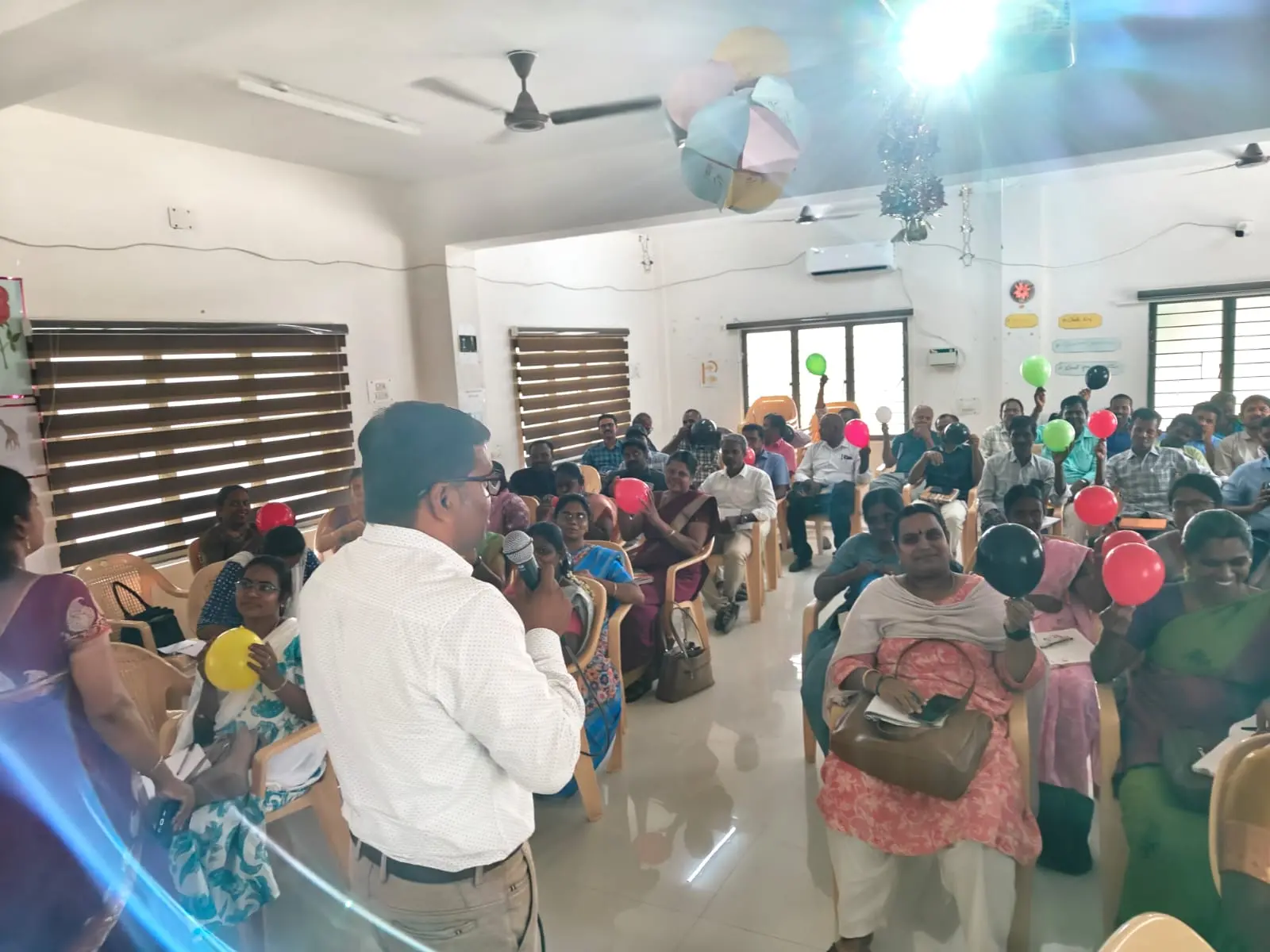 Mr. Inbasekaran, SGT, served as the State Resource Person and handled the Maths, session during the District-Level Training Programme on the New Textbooks for Classes 1 to 3.
