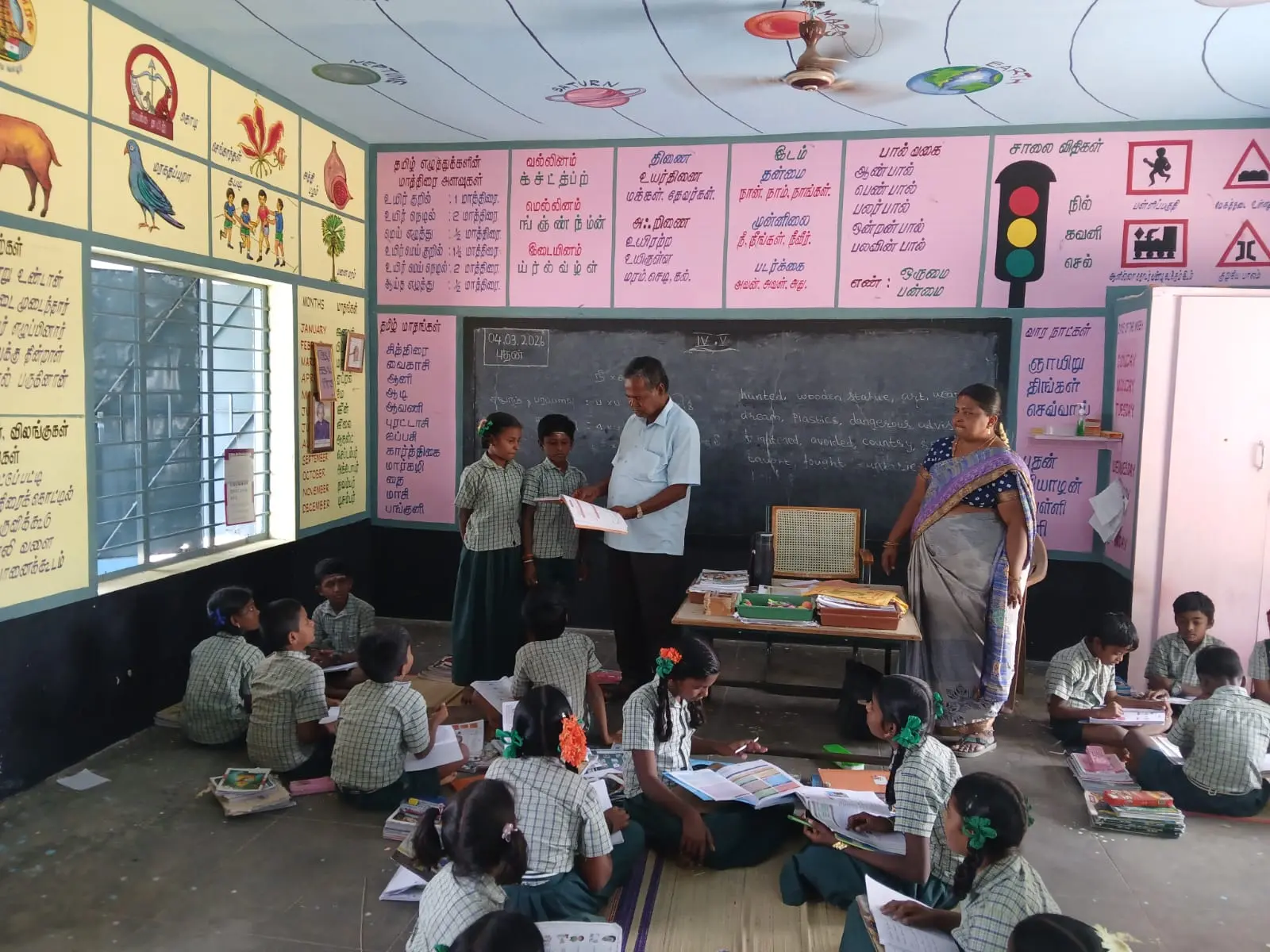 Mr R.Ravi, Lecturer, School Visited at PUPS kannukarampatti, Palacode