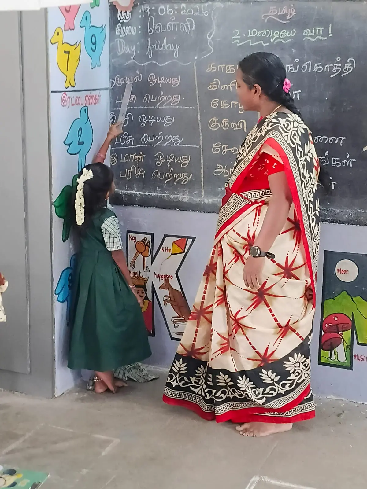 Mrs A.Vijayalakshmi, Lecturer School Visited at PUMS Pattavarthi, Harur Block
