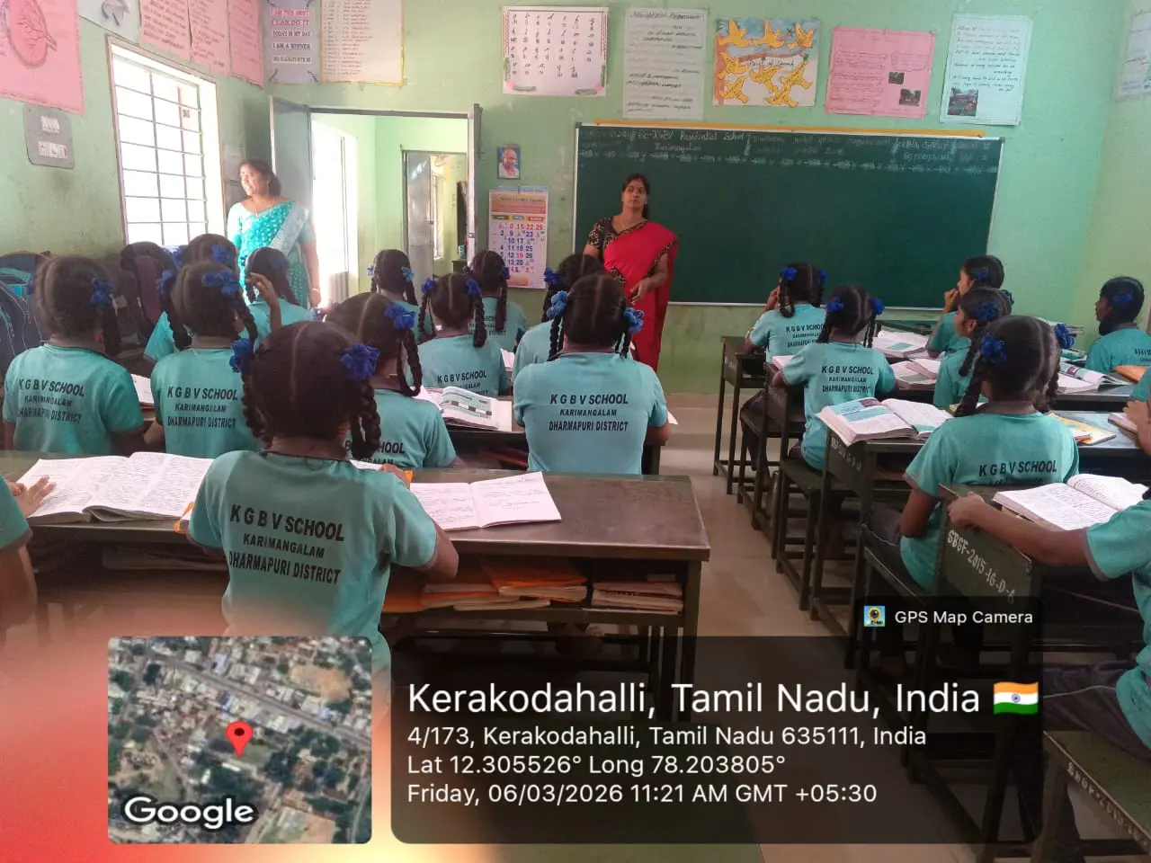 Mrs R.Kavitha, Lecturer, School Visited at KGBV Kerakodahalli, Karimangalam