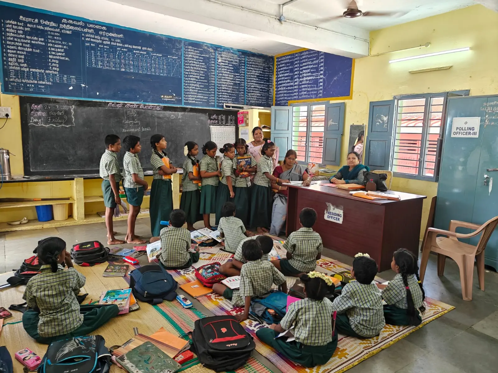 Mrs R. kavitha, Lecturer, School Visited at PUMS Errahalli, Karimangalam block