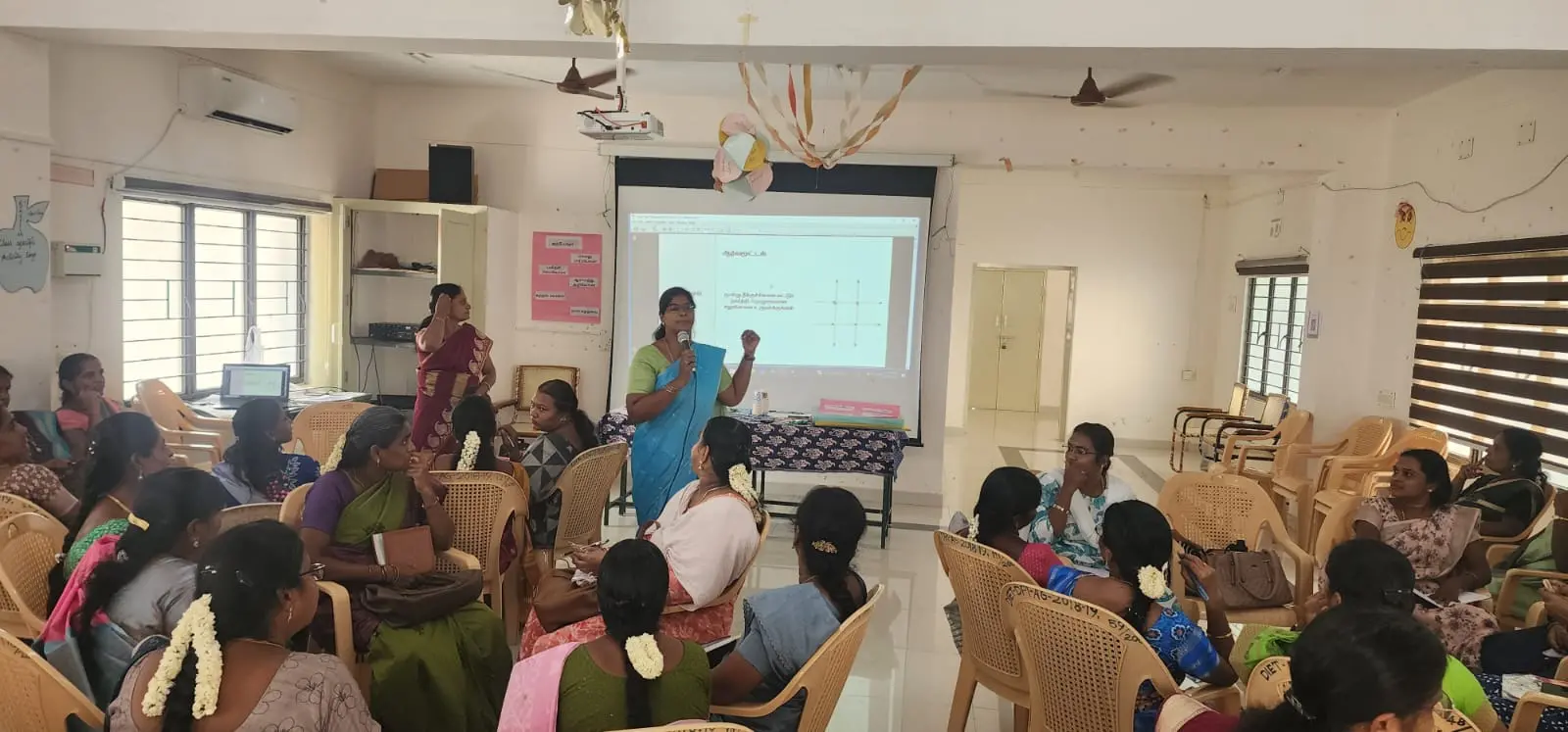 Mrs. R. kavitha, Lecturer, served as the State Resource Person and handled the Maths, session during the District-Level Training Programme on the New Textbooks for Classes 1 to 3.