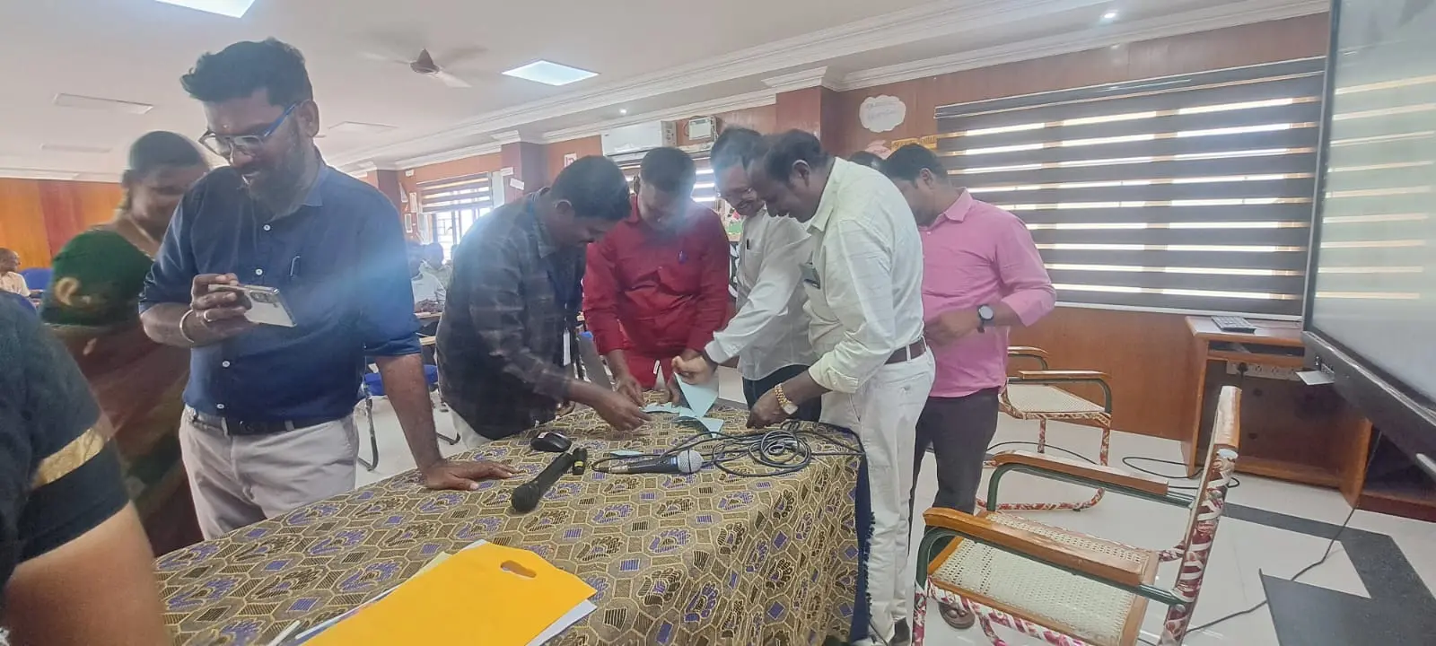 Teachers actively and eagerly participated in the Moral Values and Ethics Training Programme