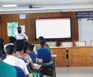 Teachers presented the action