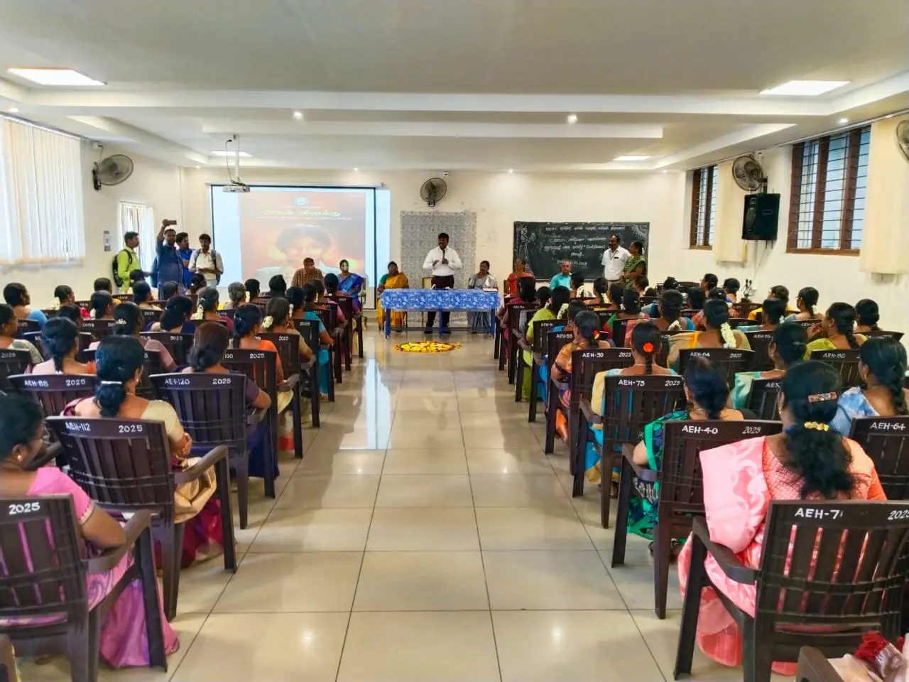 The respected District Collector inaugurated the Agalvilakku Training and delivered the Presidential Address